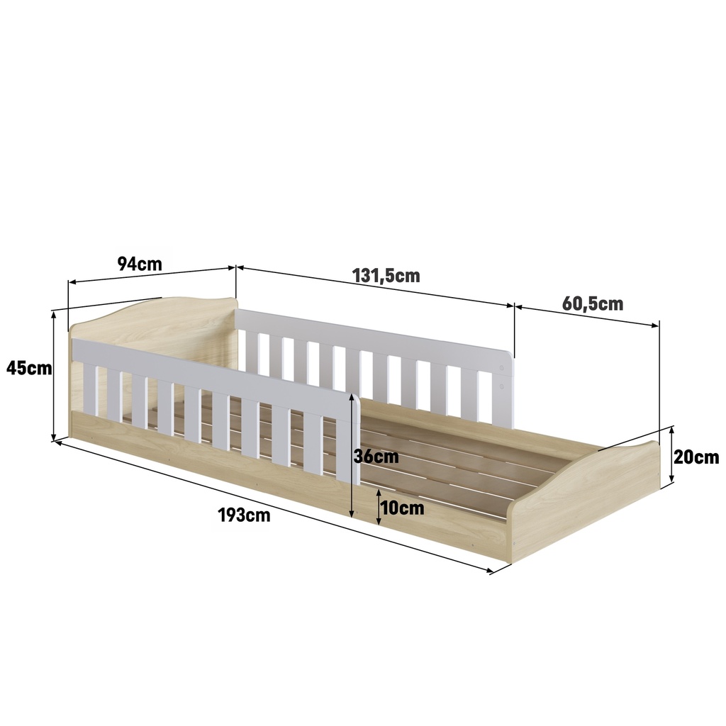 Cama Montessori 190x90cm