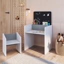 Escritorio infantil con Silla Le Petit blanco-azul
