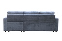 Sofá cama 3 cuerpos James gris