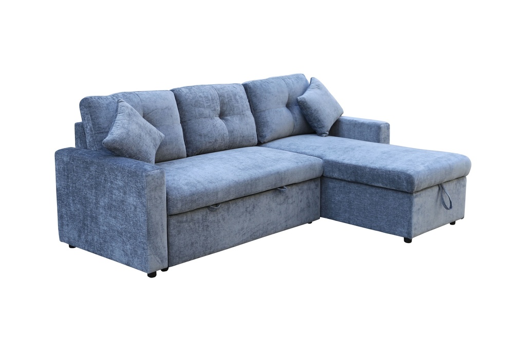 Sofá cama 3 cuerpos James azul