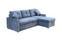 Sofá cama 3 cuerpos James azul