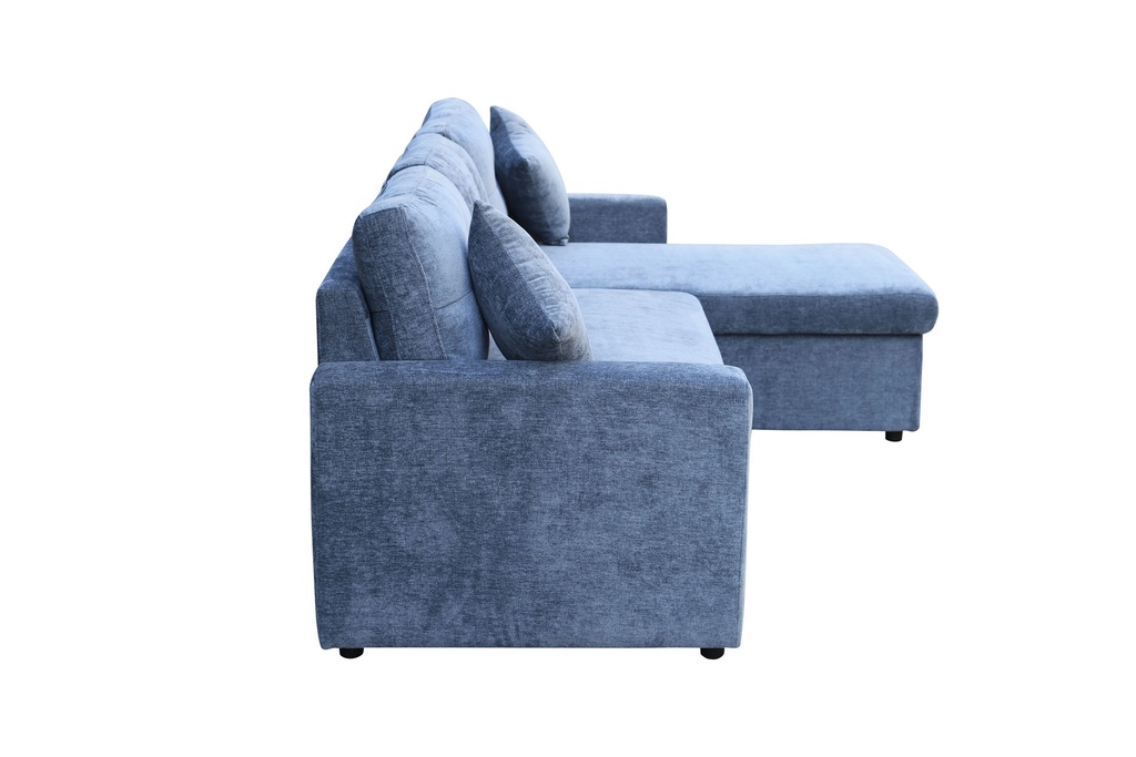 Sofá cama 3 cuerpos James azul