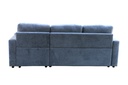Sofá cama 3 cuerpos James azul