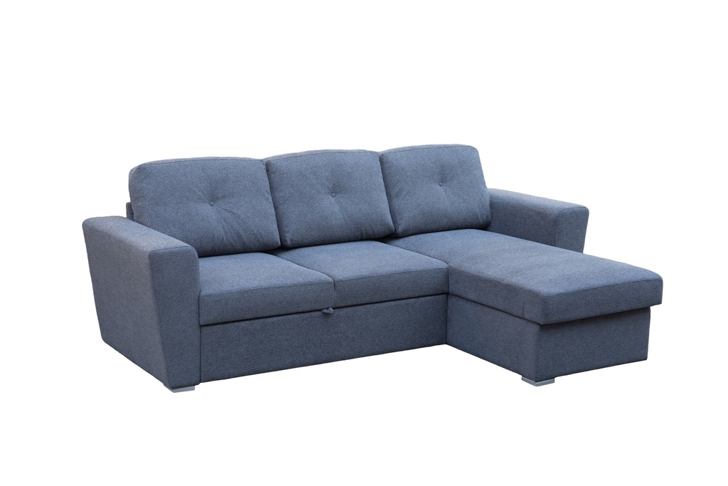 Sofá cama seccional Asher gris oscuro