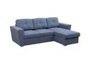 Sofá cama seccional Asher gris oscuro