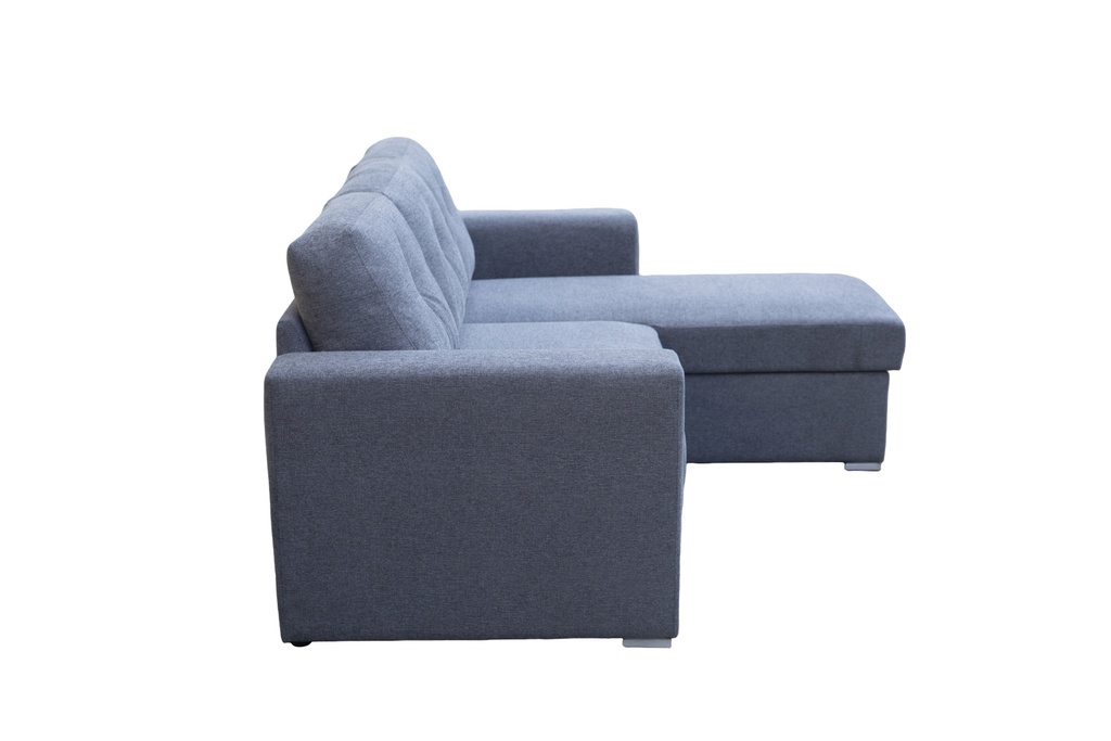 Sofá cama seccional Asher gris oscuro