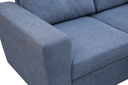 Sofá cama seccional Asher gris oscuro