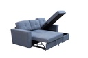Sofá cama seccional Asher gris oscuro