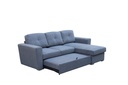 Sofá cama seccional Asher gris oscuro