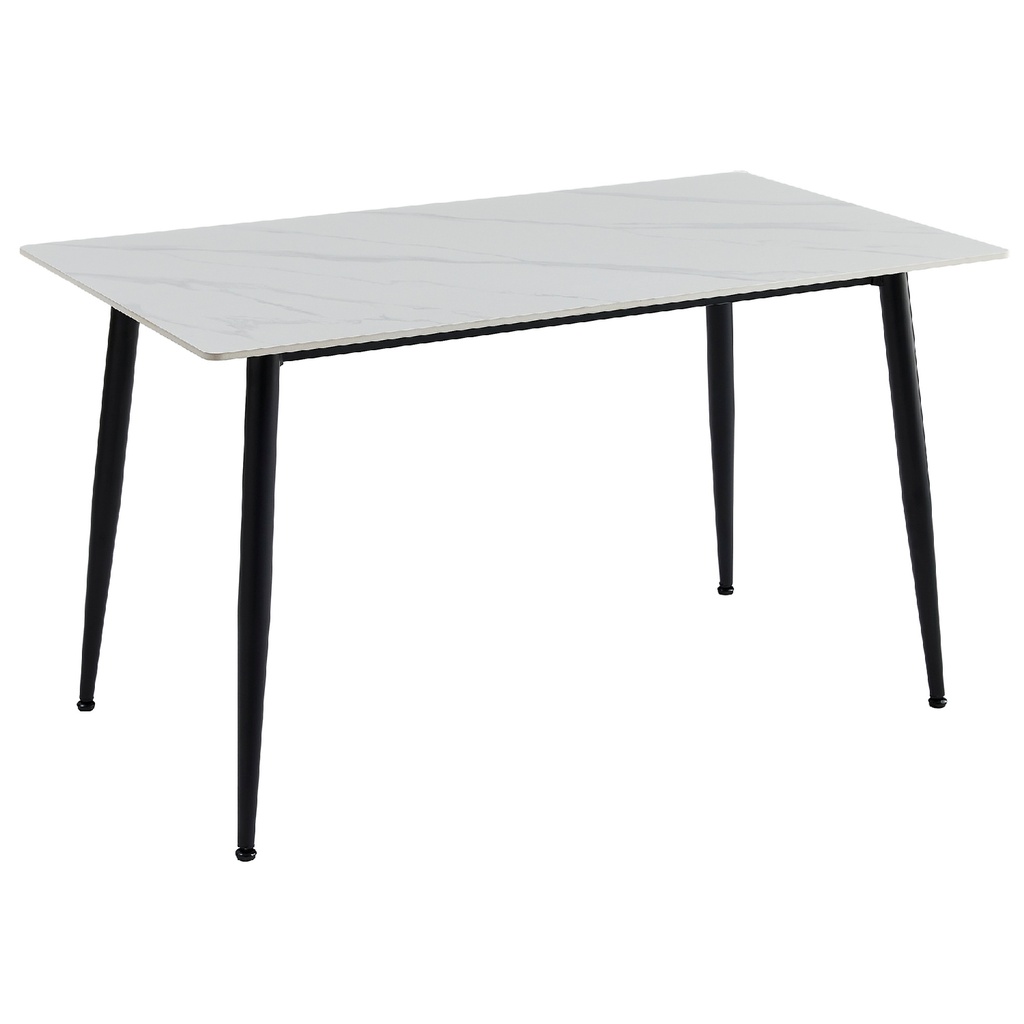 Mesa comedor 4 puestos Khissa blanco mate