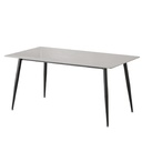 Mesa comedor 4 puestos Khissa gris mate