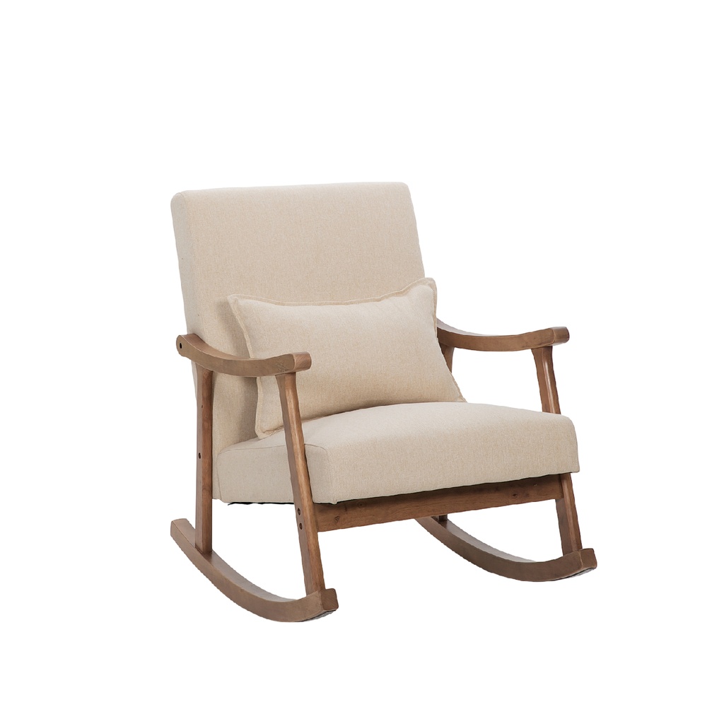 Silla mecedora Jane beige