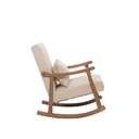 Silla mecedora Jane beige