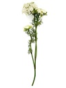 Flores follaje artificial blanco
