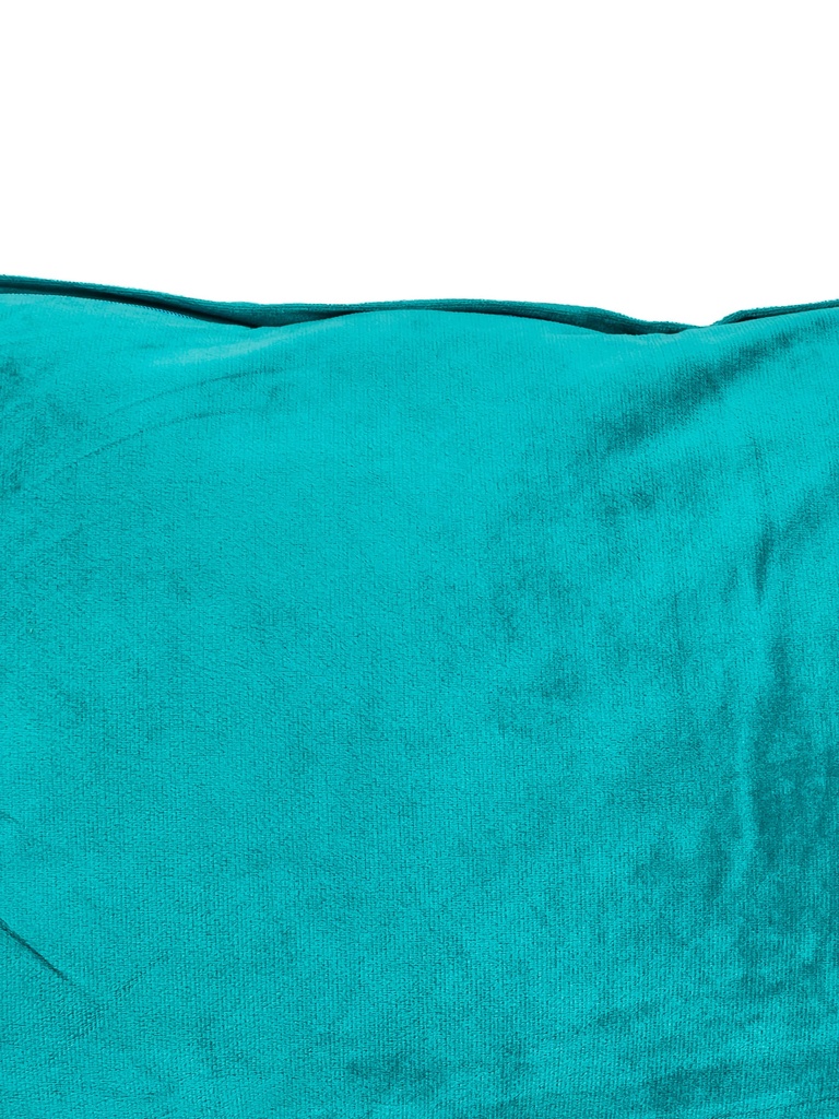 Cojín velvet turquesa 30x50cm