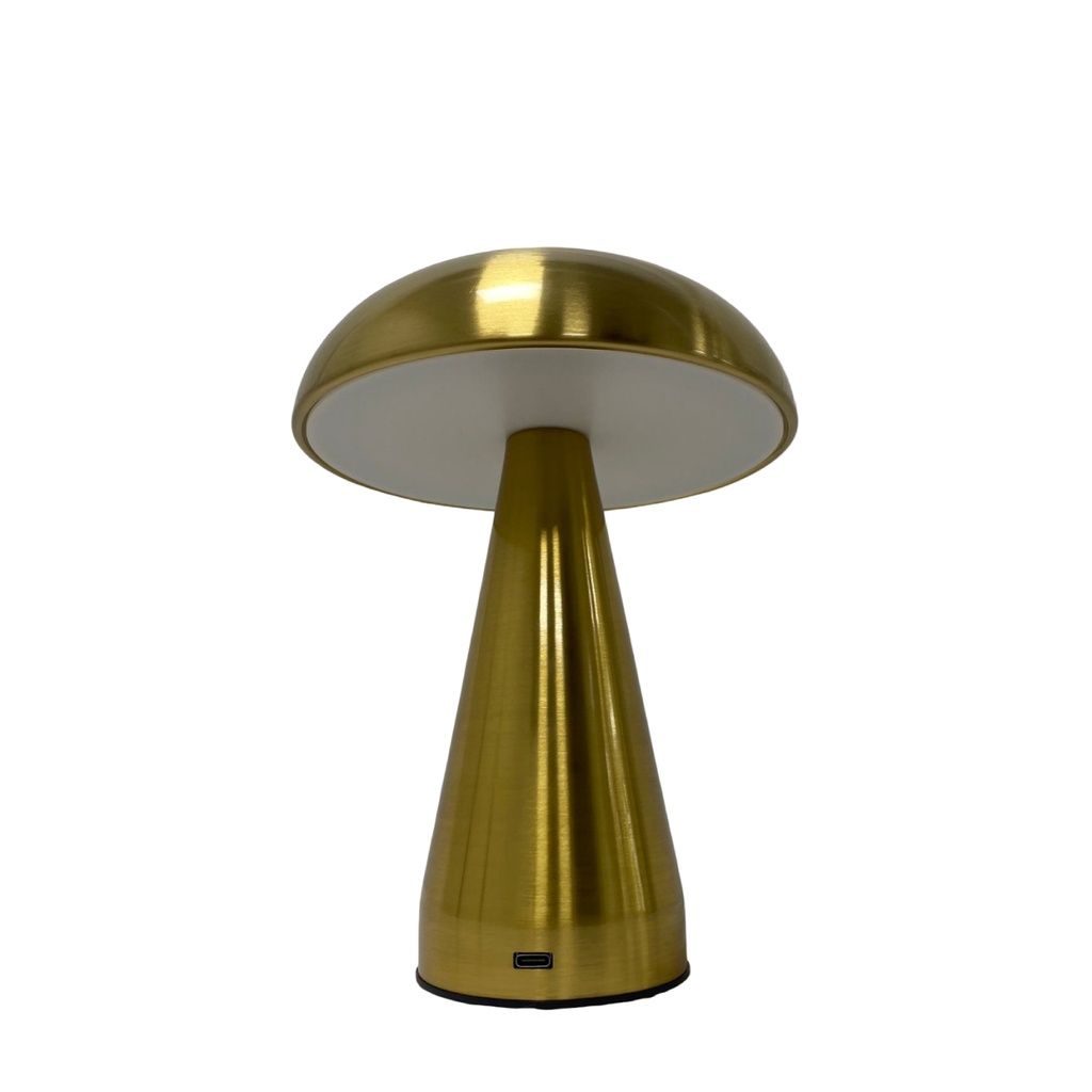 Lámpara hongo táctil Dorado