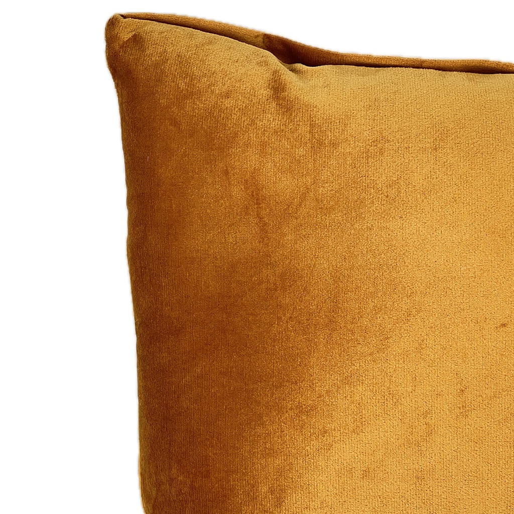 Cojín velvet mostaza oscuro 30x50cm