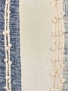 Cojín boho azul flecos 45x45cm