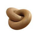 Adorno madera doble 14x19cm Tostado