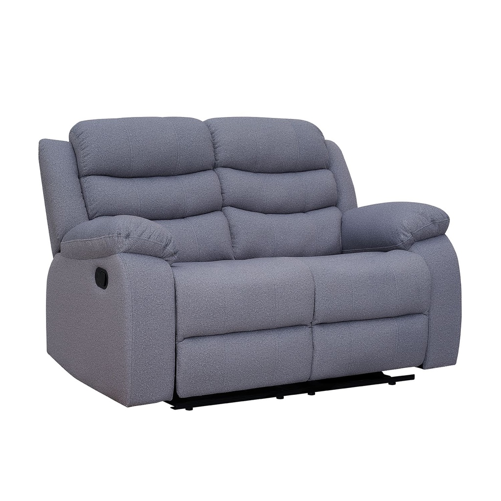 Sofá reclinable 2 cuerpos Boston gris oscuro