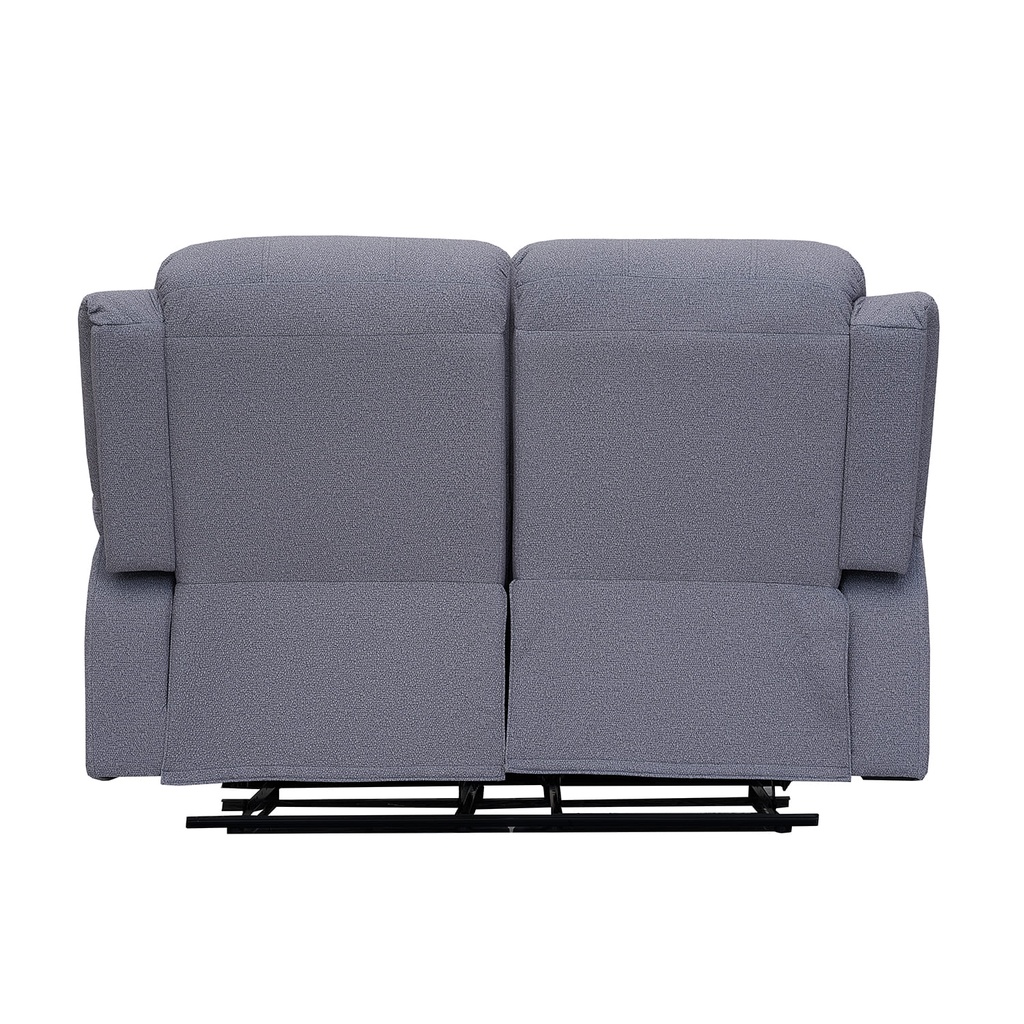 Sofá reclinable 2 cuerpos Boston gris oscuro