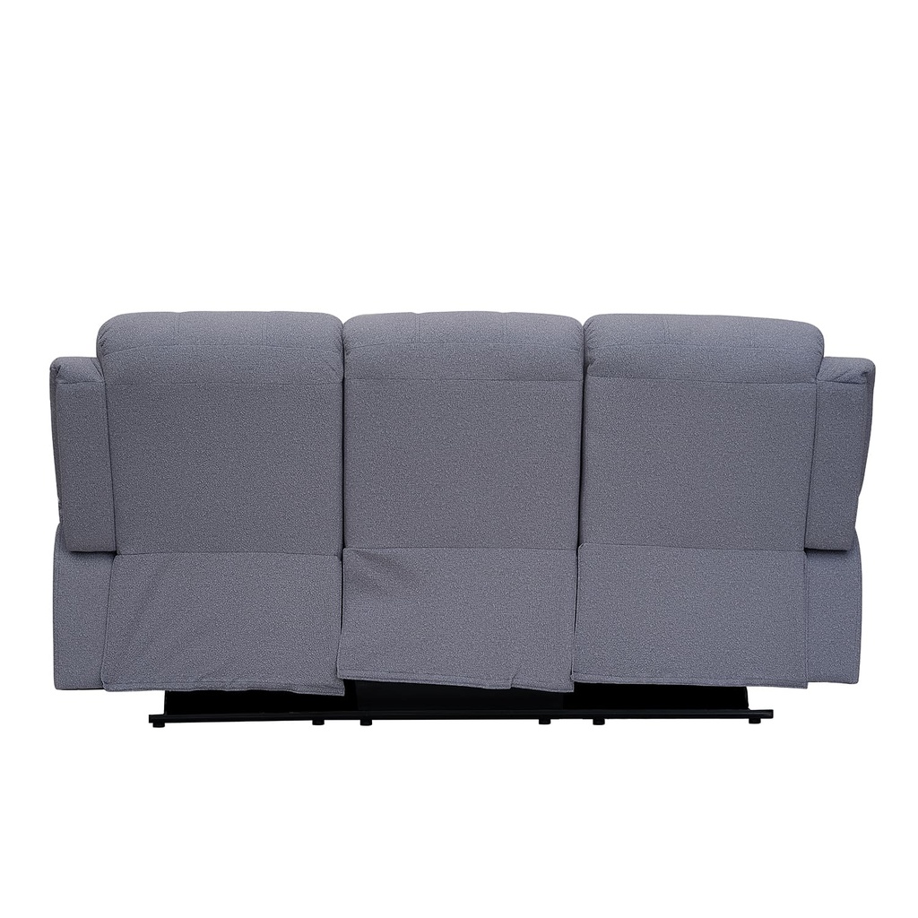 Sofá reclinable 3 cuerpos Boston gris oscuro