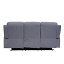 Sofá reclinable 3 cuerpos Boston gris oscuro