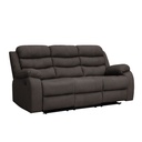Sofá reclinable 3 cuerpos Boston café 