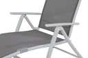 Reposera blanca 178x61,5x65cm