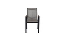 Juego comedor terraza 6 sillas Ely negro