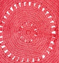 Alfombra kids tejida rosado 120cm