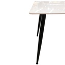 Mesa comedor 4 puestos Khissa blanco