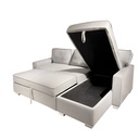 Sofá cama seccional Guido gris