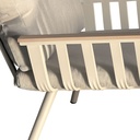 Juego living terraza Lorenzo 3-1-1 beige