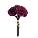 Ramo 6 crisantemos artificial morado