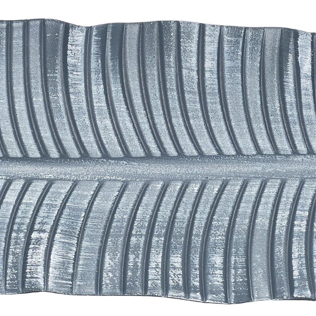 Bandeja hoja ondas 37x14cm plástica gris
