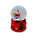 Bola de cristal navideña 6cm c/luz