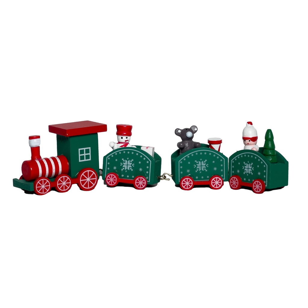 Adorno tren navideño 19,5cm