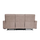 Sofá reclinable 3 cuerpos Alaska beige