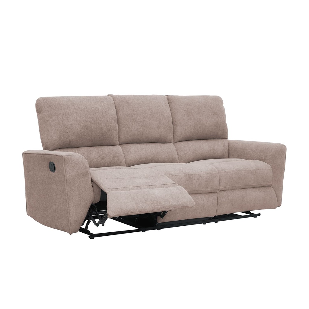Sofá reclinable 3 cuerpos Alaska beige