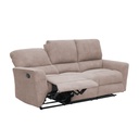 Sofá reclinable 3 cuerpos Alaska beige