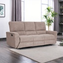Sofá reclinable 3 cuerpos Alaska beige