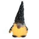 Gnomo navidad con luz gris 28cm