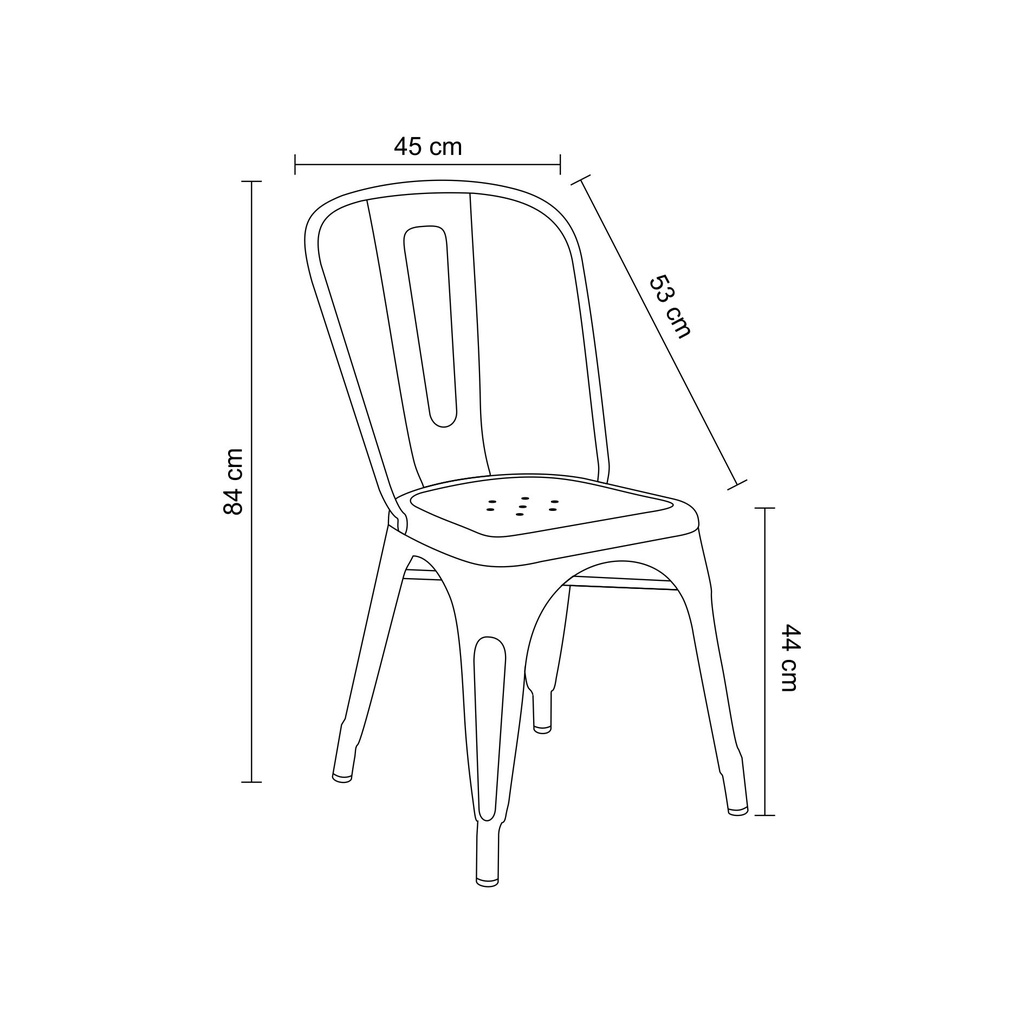 Silla Iron Negra