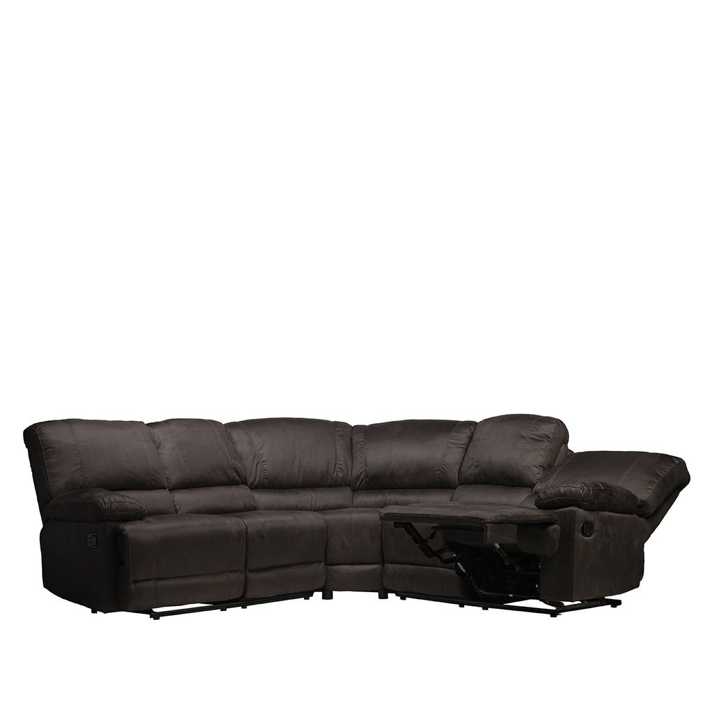 Sofá Seccional Reclinable Quartz Gris Oscuro