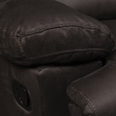 Sofá Seccional Reclinable Quartz Gris Oscuro