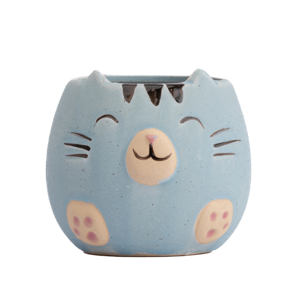 Macetero Gato Colores Surtidos 8,7cm