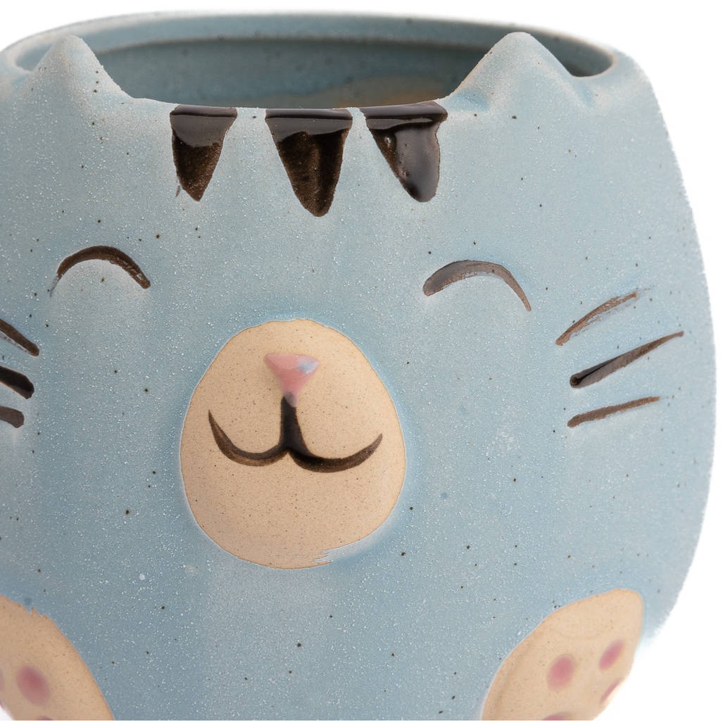 Macetero Gato Colores Surtidos 8,7cm