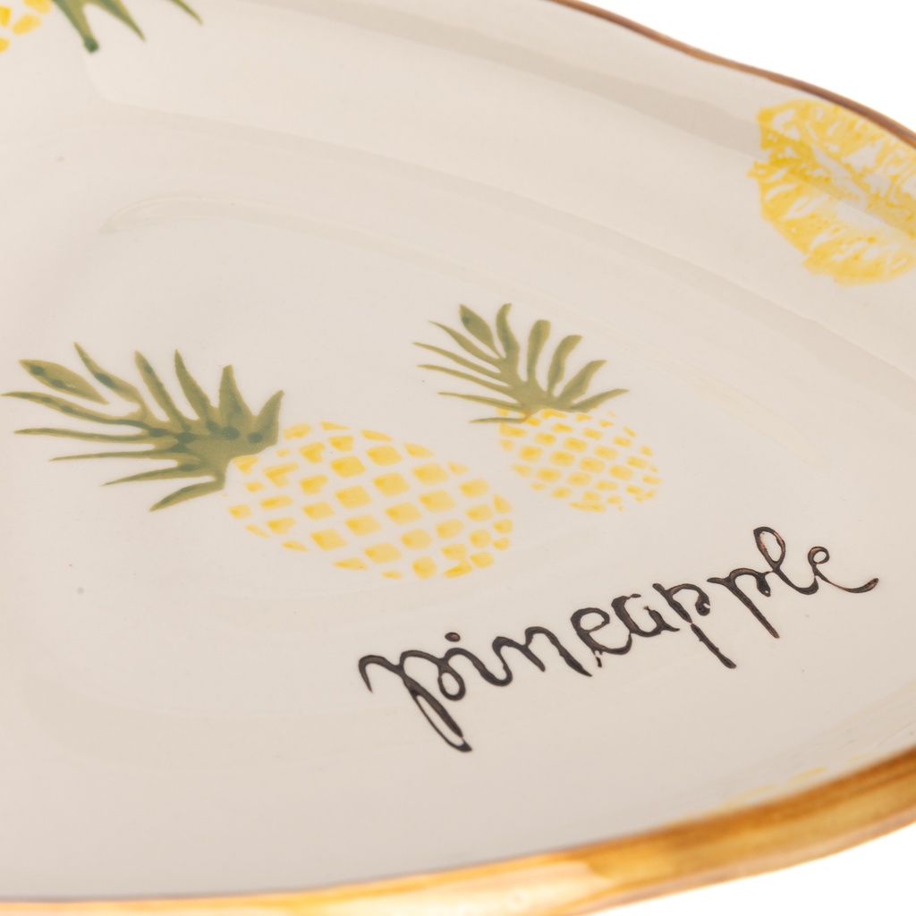 Fuente Triangular Piña 20,8cm