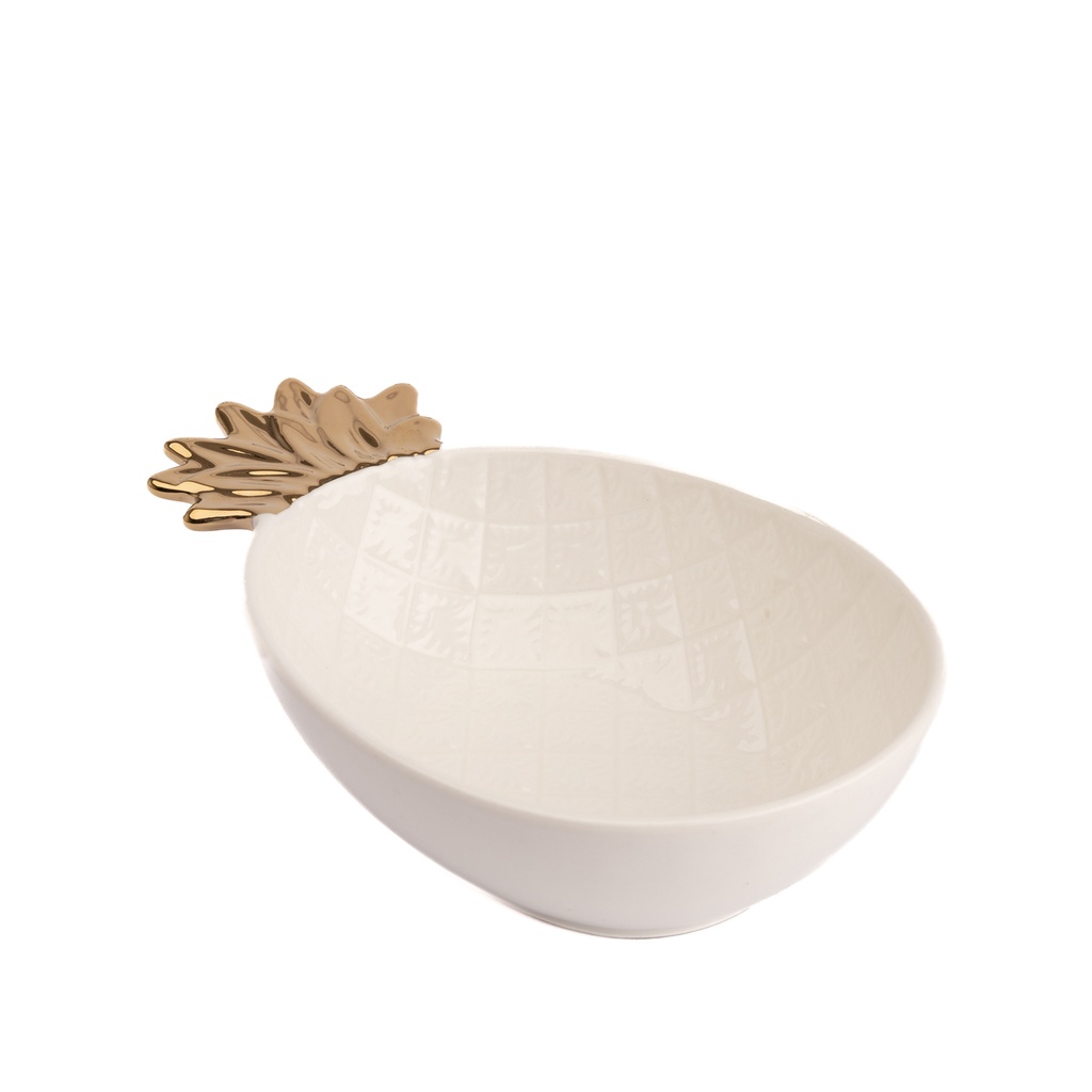 Bowl Blanco Forma Piñas 22,5cm